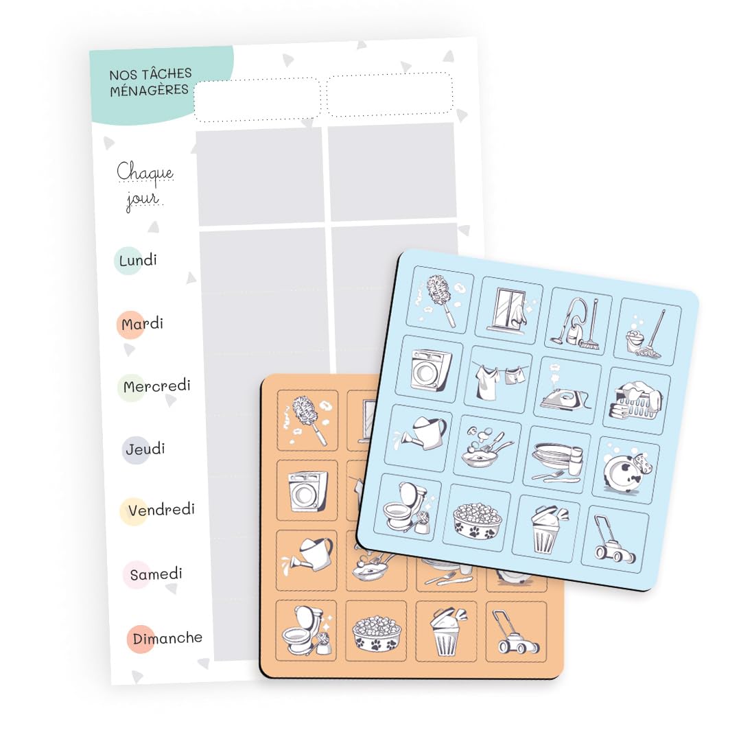 atelier-gigogne-organisation-tableau-t-ches-m-nag-res-bleu-orange-32-magnets image 3