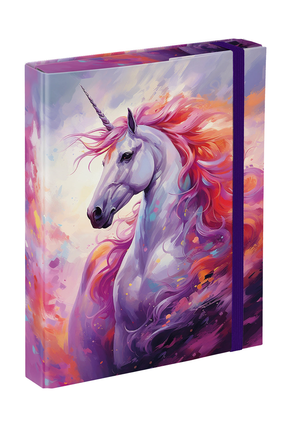 baagl-royal-unicorn-chemise-lastique-a5-licorne image 1