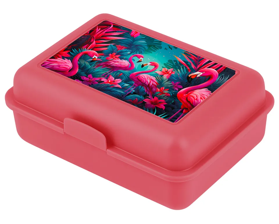 baagl-lunch-boxes-flamingos-bo-te-go-ter-rose-enfant image 1