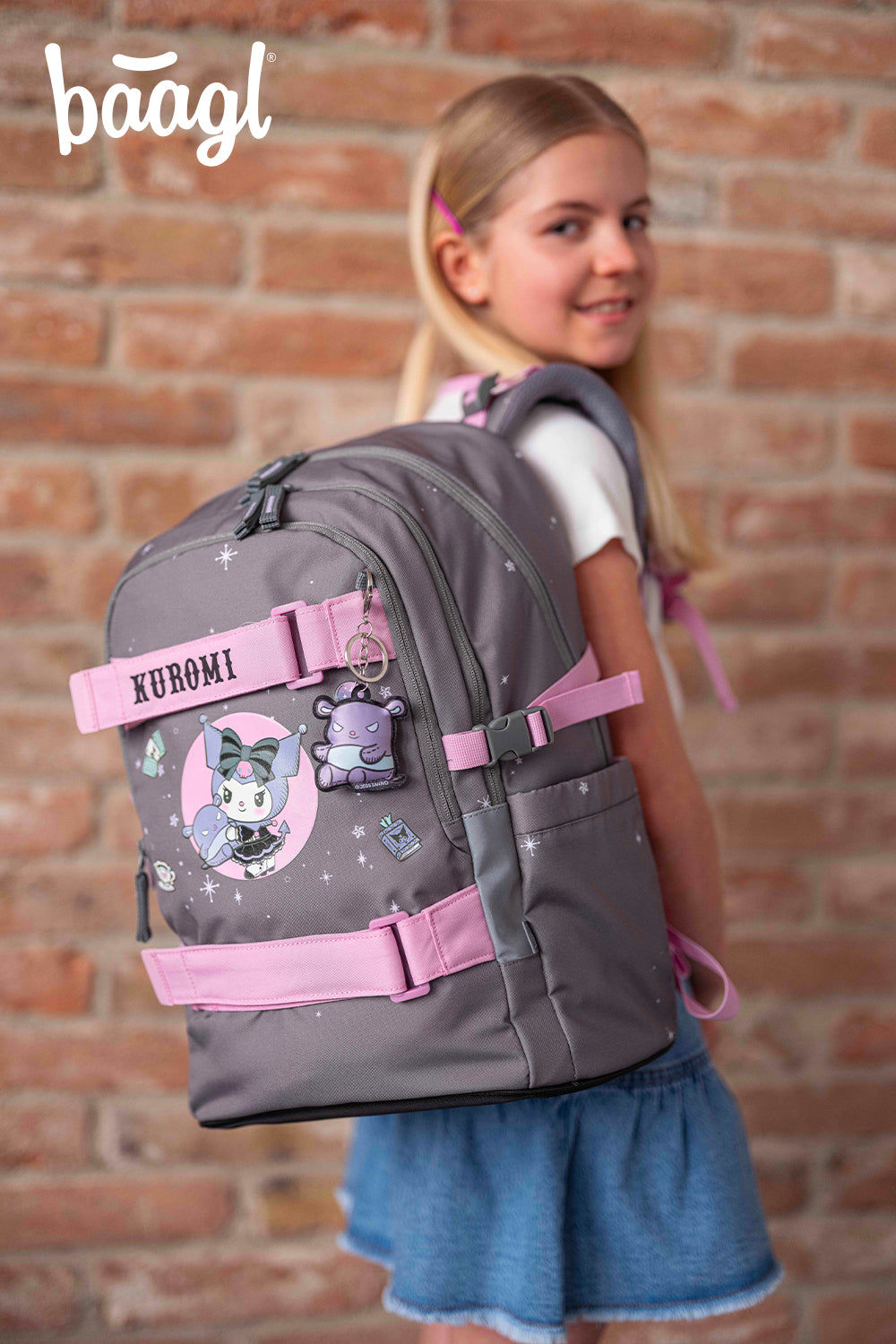 baagl-skate-kuromi-grey-ii-set-scolaire-sac-dos-gris image 8