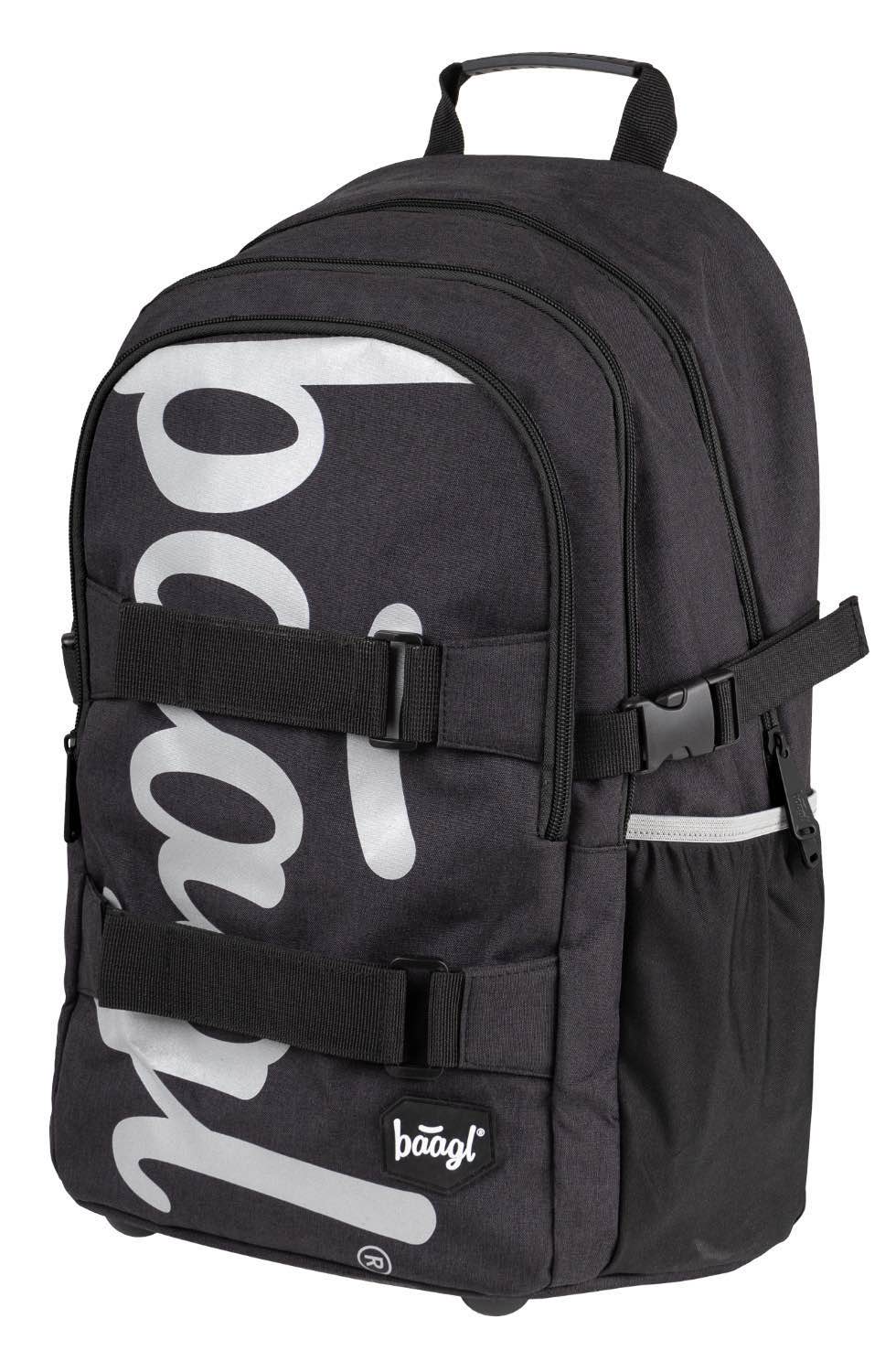 baagl-skate-black-sac-dos-scolaire-25-l-noir-15-pouces image 2