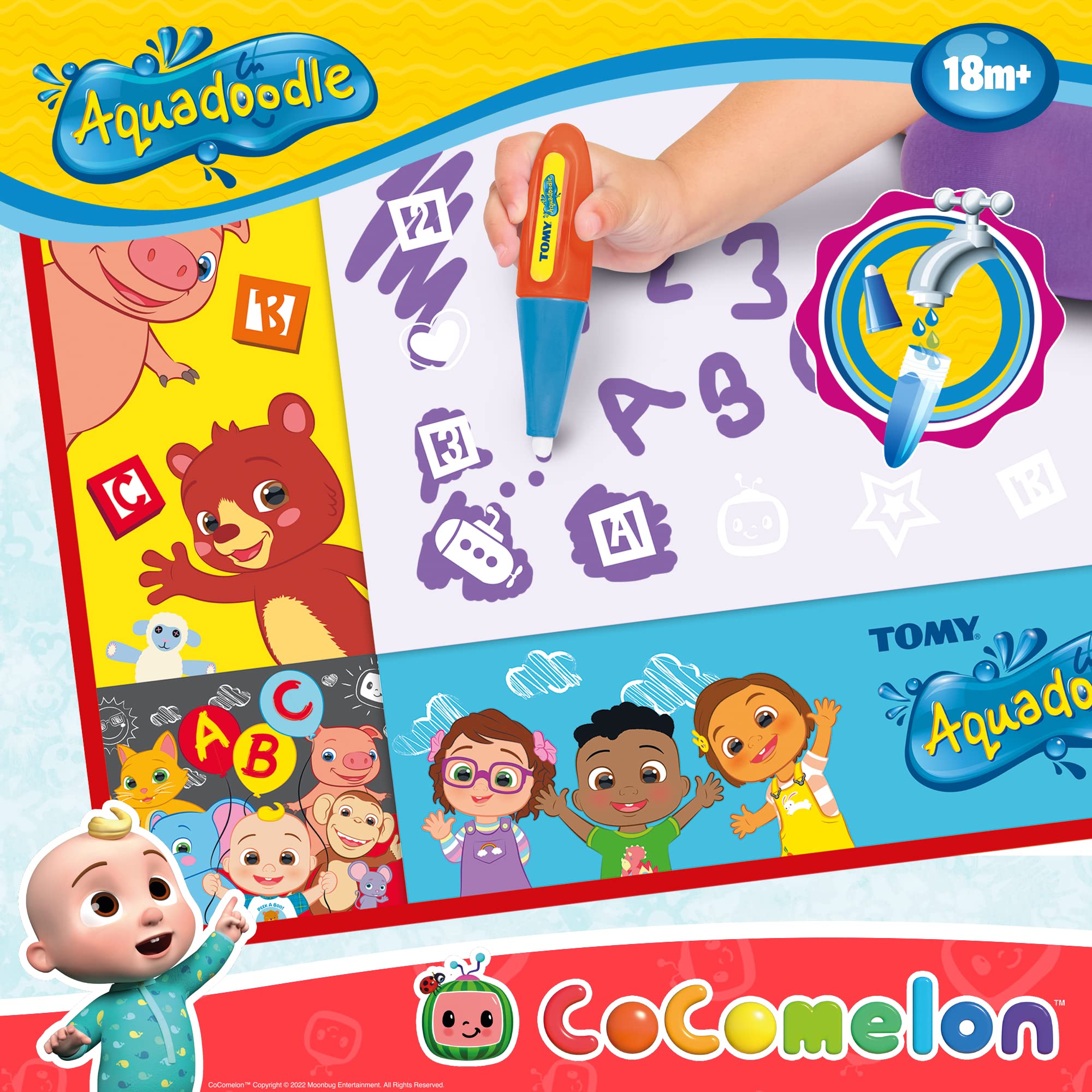 aquadoodle-large-mat-cocomelon-tapis-dessin-eau-75x55-cm-e73454 image 5