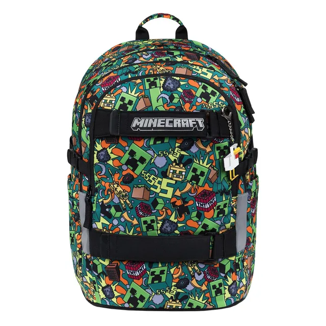 baagl-skate-minecraft-chaos-sac-dos-scolaire-15-pouces image 1