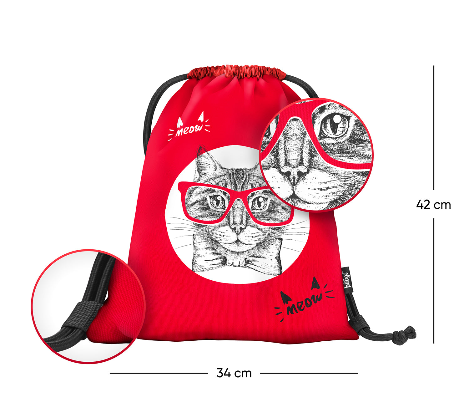 baagl-gym-sacks-cat-sac-de-gym-chat-lavable image 2