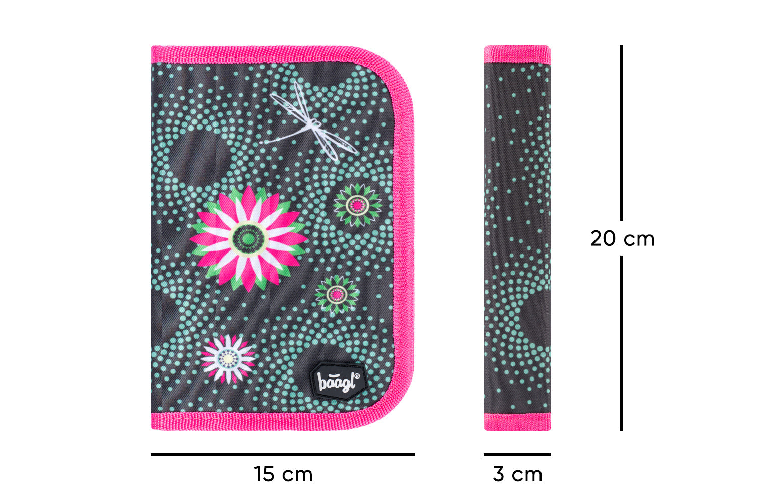 baagl-classic-flowers-trousse-scolaire-1-compartiment-vide image 4