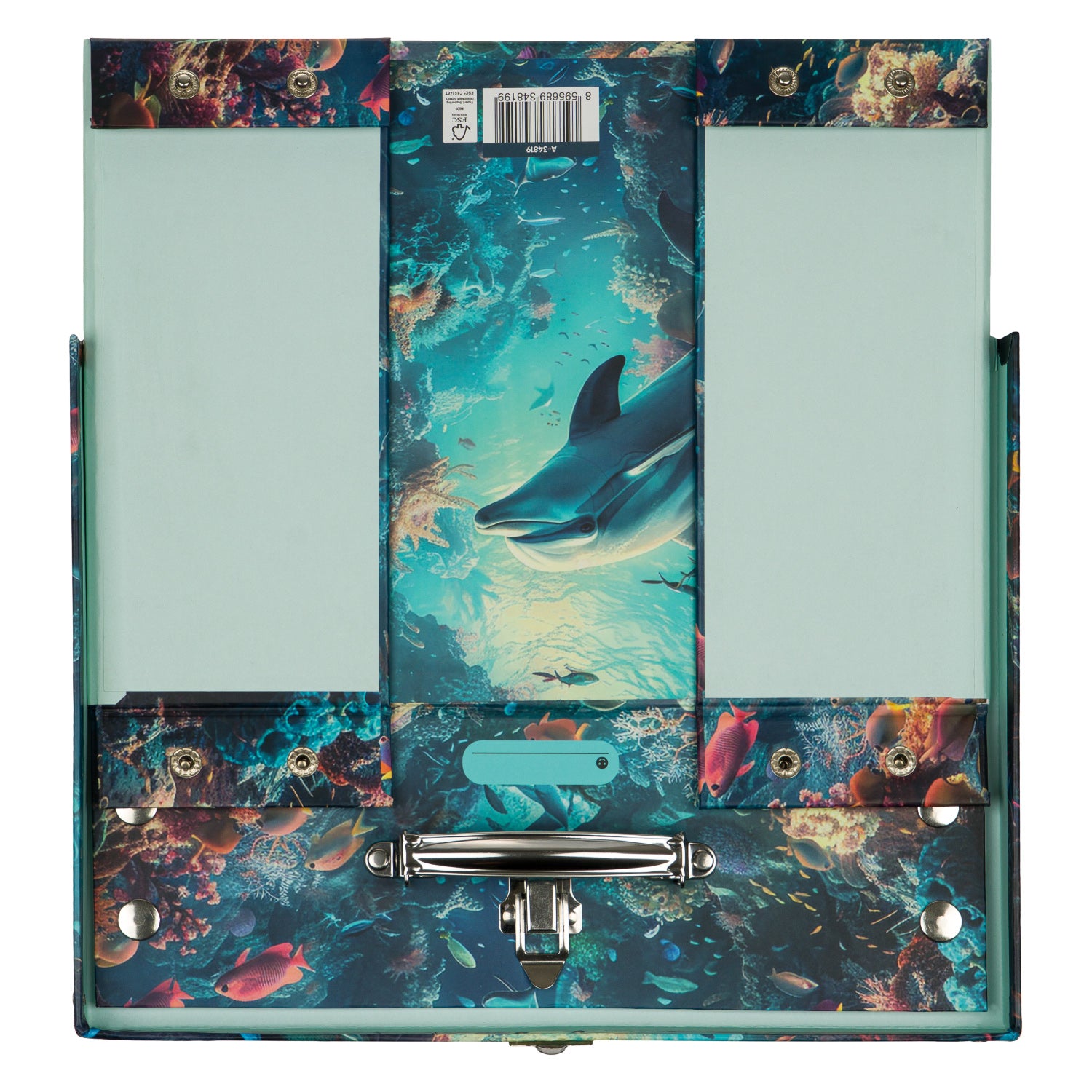 baagl-dolphin-mallette-scolaire-pliable-papier-lamin image 4