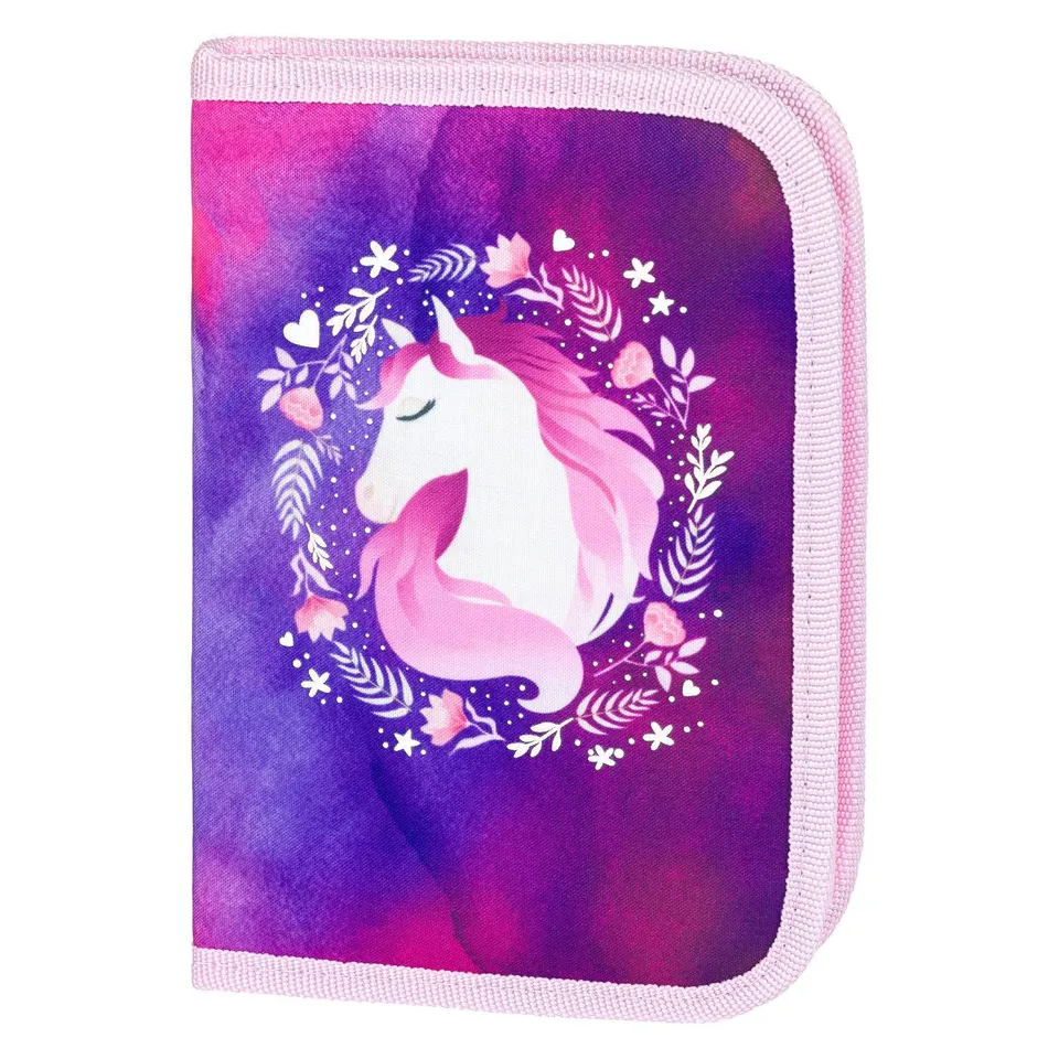 baagl-horse-trousse-scolaire-simple-vide-motif-cheval image 1