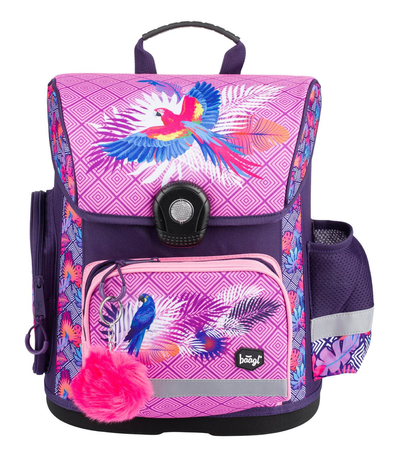 baagl-parrot-ii-set-scolaire-cartable-3-pi-ces-perroquet image 2