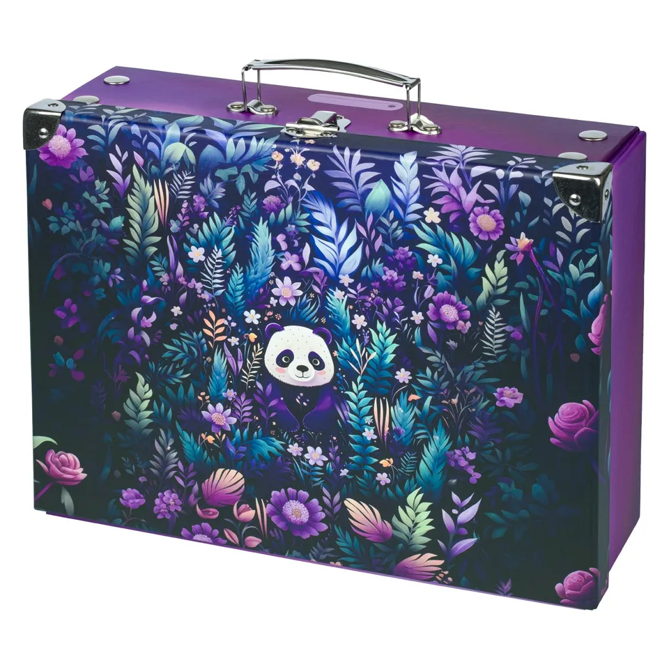 baagl-jungle-panda-mallette-scolaire-pliable-enfant image 1