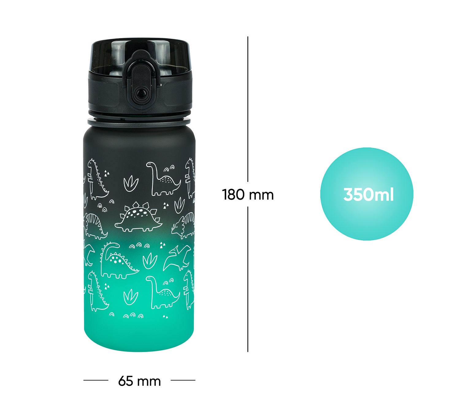 baagl-gradient-dino-gourde-tritan-350-ml-dinosaure image 7