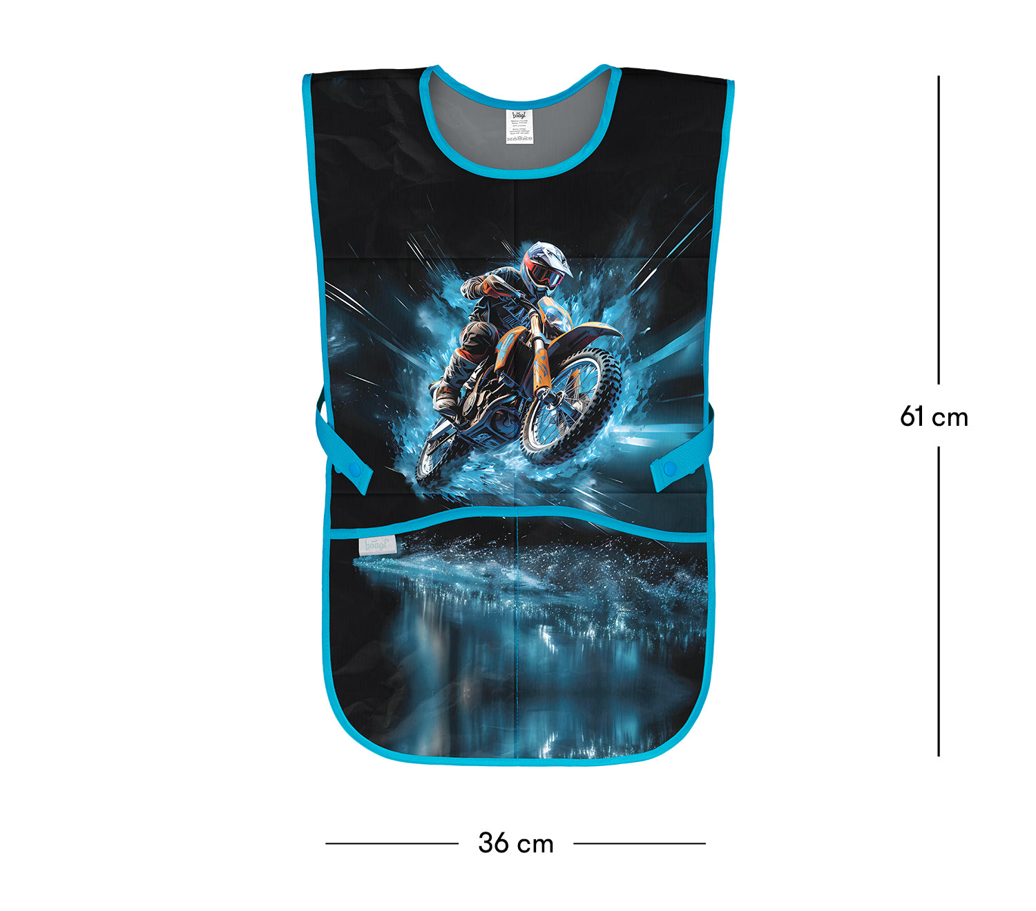 baagl-motor-bike-tablier-enfant-moto-2-poches-lavable image 4