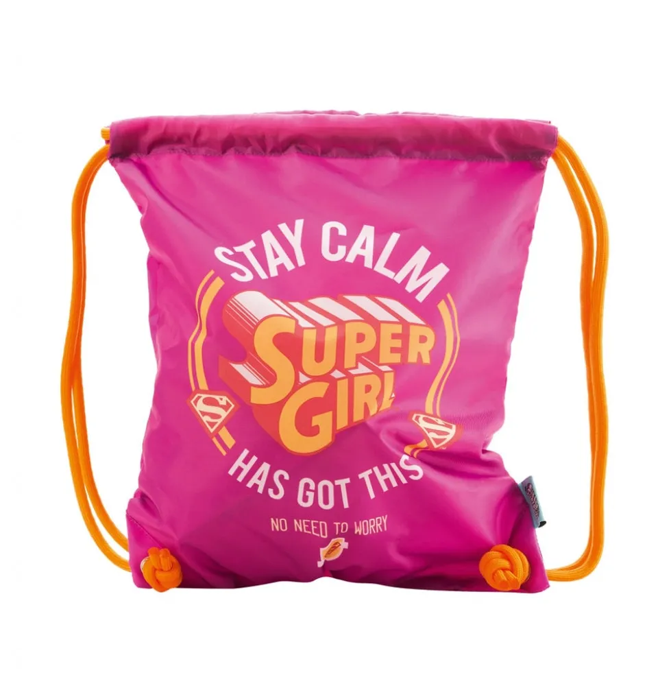 baagl-gym-sacks-sac-de-gym-supergirl-stay-calm image 1