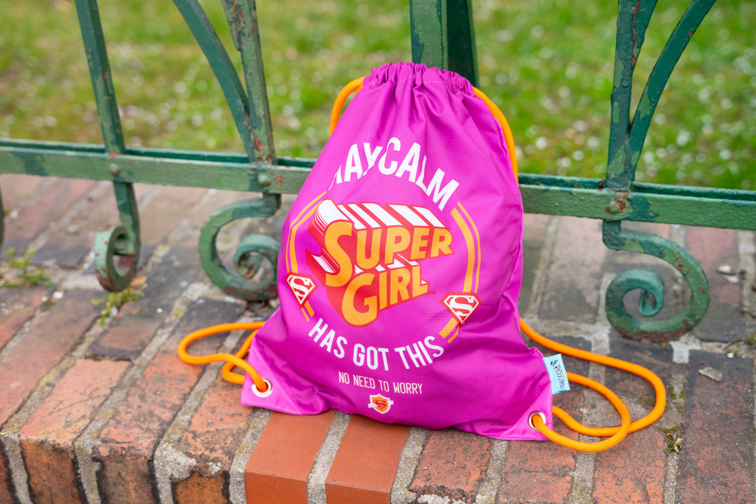baagl-gym-sacks-sac-de-gym-supergirl-stay-calm image 2
