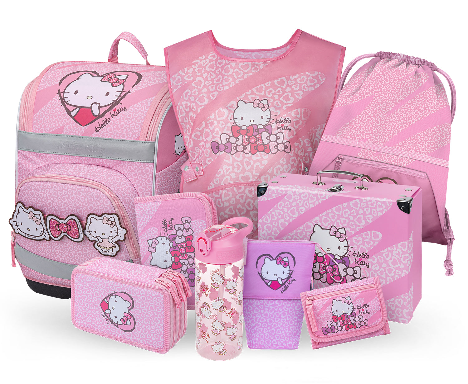 baagl-zippy-plus-hello-kitty-cartable-ensemble-sweet-leopard image 1