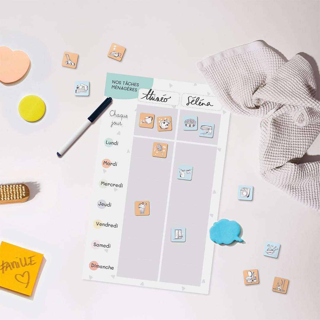 atelier-gigogne-organisation-tableau-t-ches-m-nag-res-bleu-orange-32-magnets image 2
