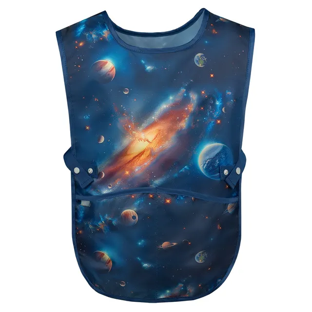 baagl-universe-tablier-enfant-peinture-lavable-poches image 1