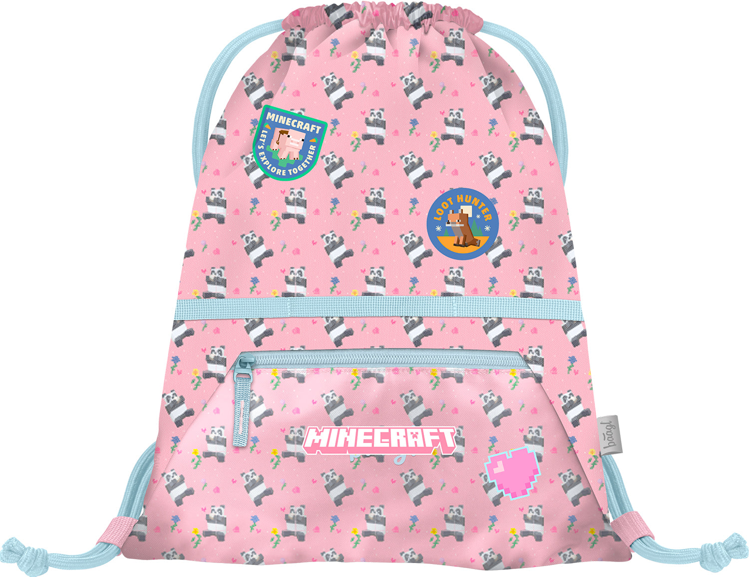 baagl-minecraft-panda-sac-de-gym-poche-zipp-e-panda image 1
