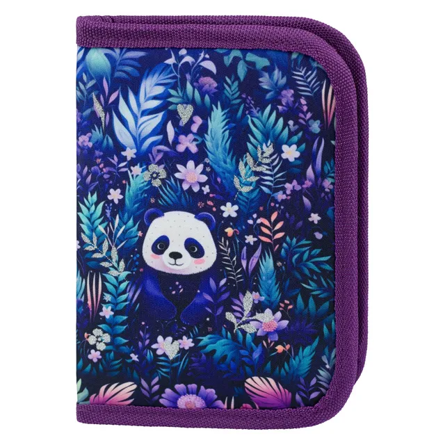 baagl-jungle-panda-trousse-scolaire-1-compartiment-panda image 1