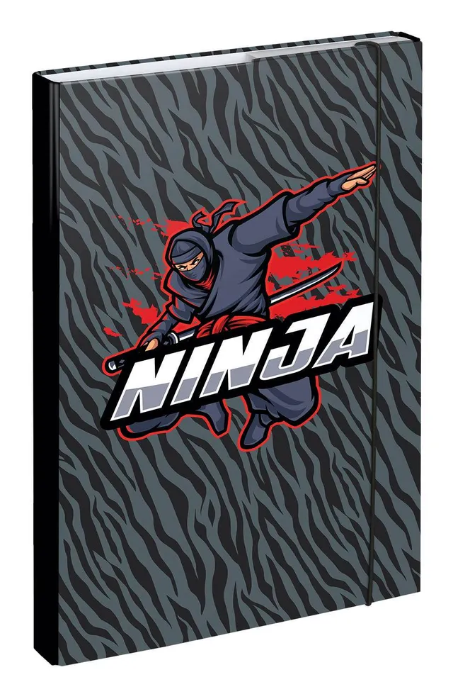 baagl-notebook-folders-ninja-chemise-a4-lastiques-gar-on image 1