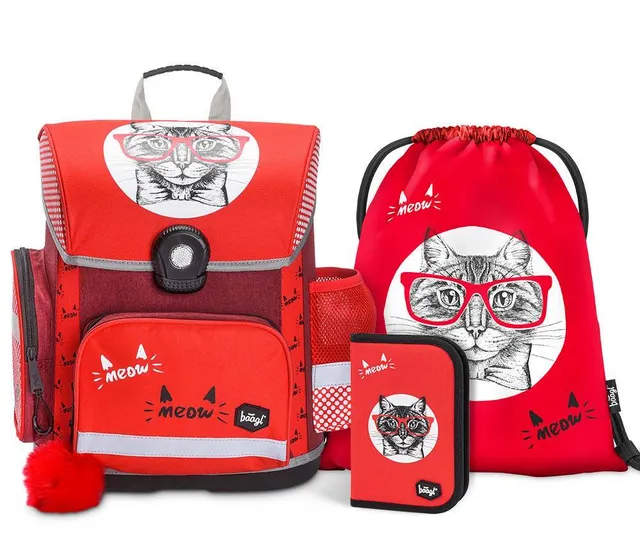 baagl-cat-ensemble-cartable-fille-ergonomique-18-l image 1