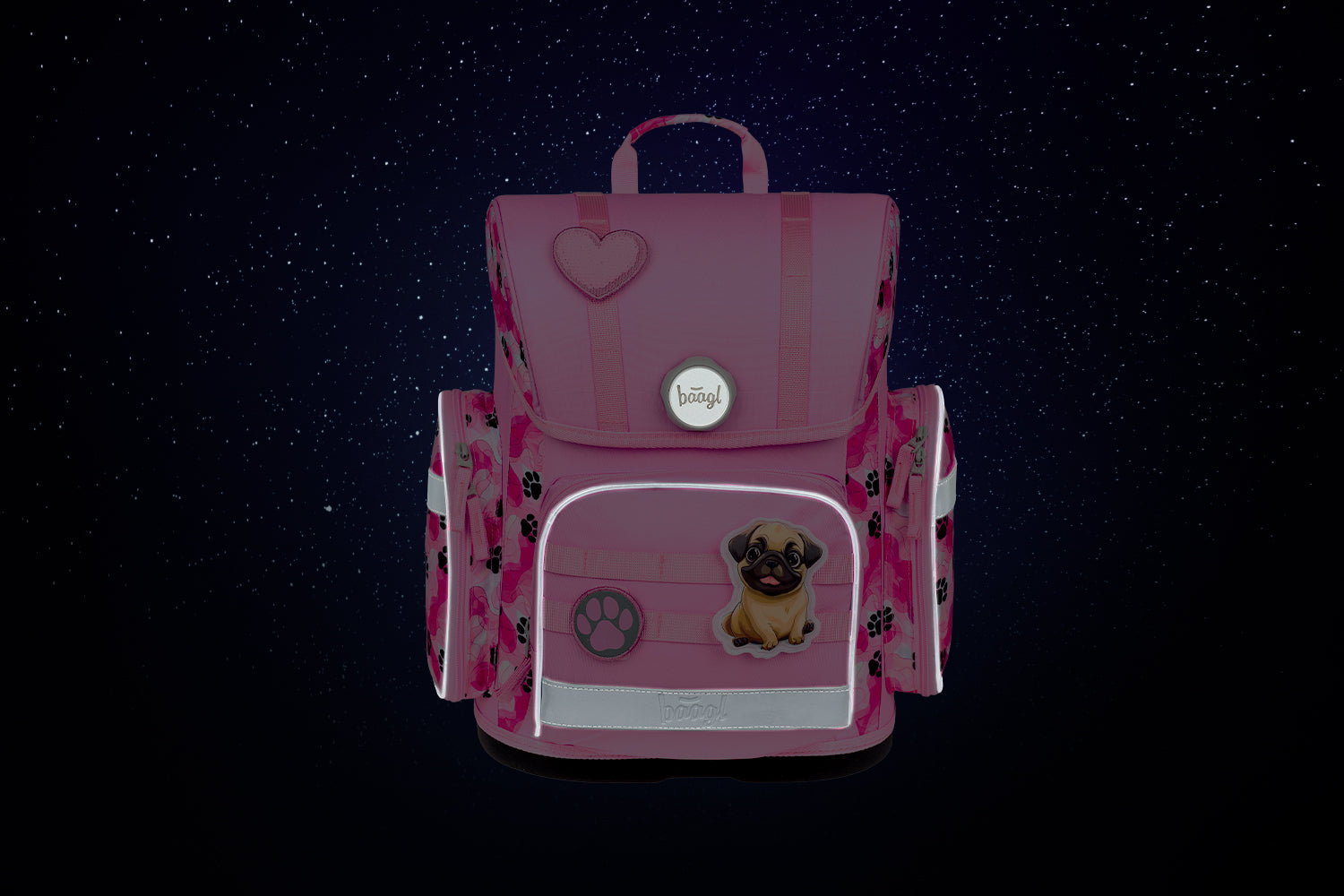 baagl-ergo-paws-ii-set-scolaire-cartable-fille-pattes image 6