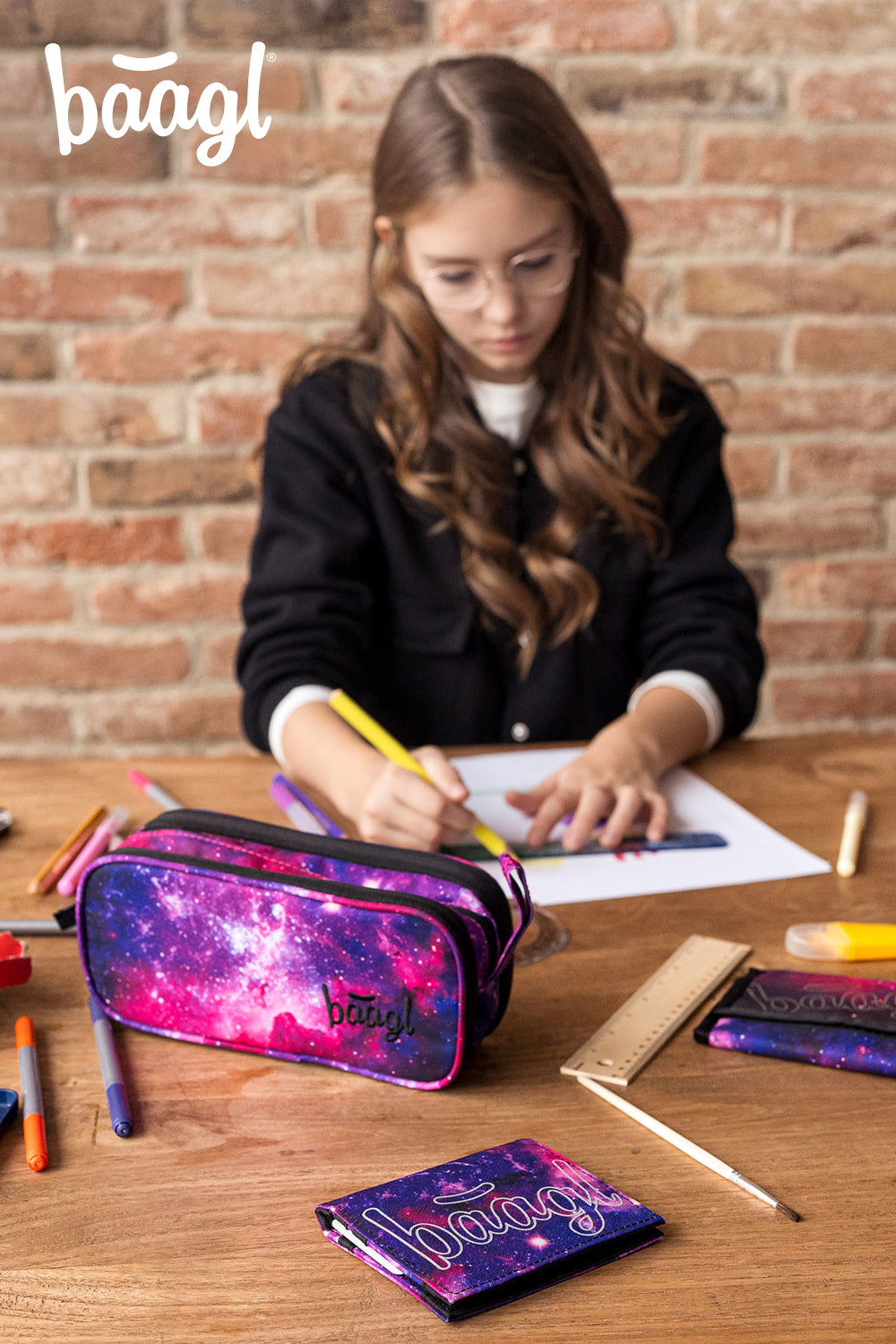 baagl-student-galaxy-portefeuille-enfant-2-pressions image 6