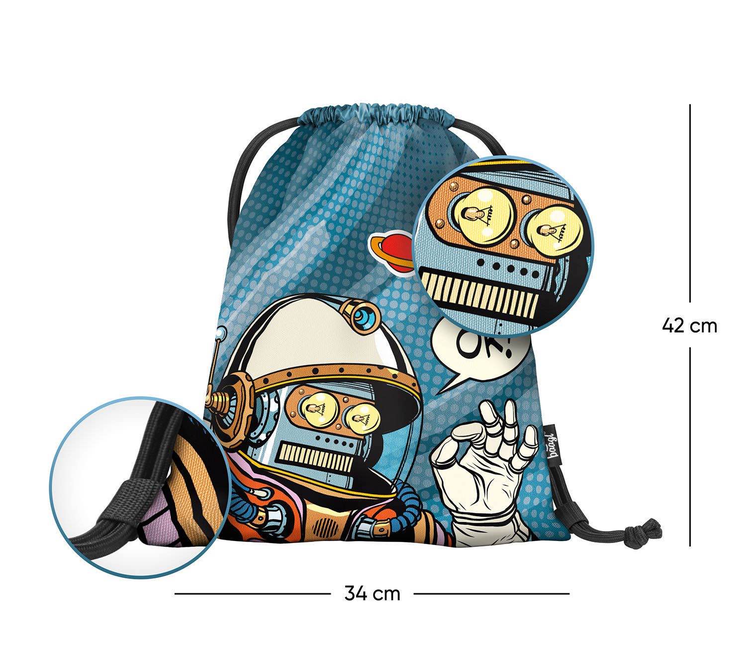 baagl-spaceman-sac-de-gym-lavable-enfant-sport image 2