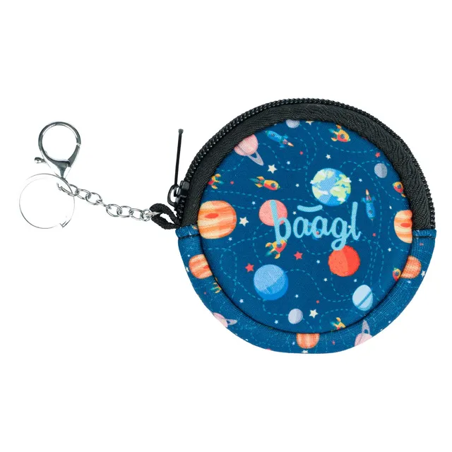 baagl-planets-portefeuille-enfant-rond-mousqueton image 1