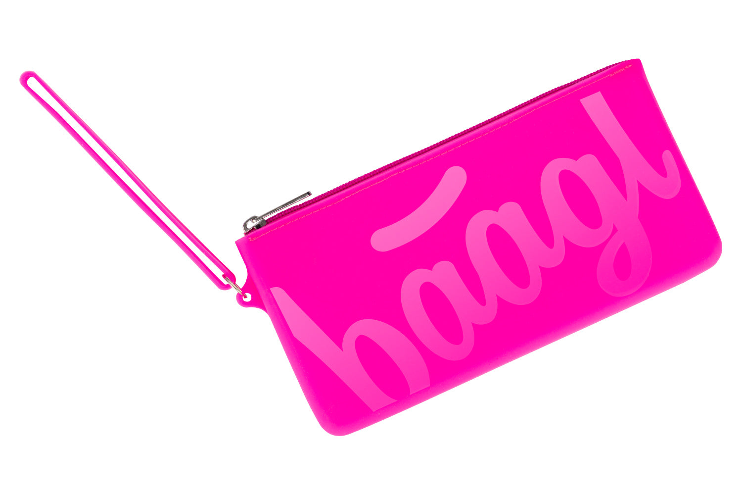 baagl-silicone-pouch-neon-pink-trousse-silicone-rose-fluo image 1