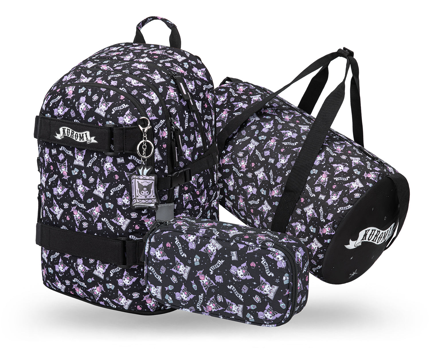 baagl-skate-kuromi-black-set-scolaire-sac-trousse image 1