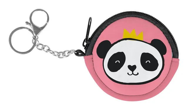 baagl-panda-portefeuille-enfant-rond-mousqueton-2 image 1