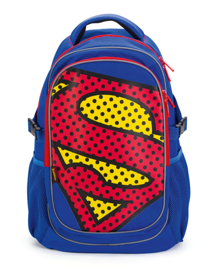 baagl-sac-dos-superman-pop-2-compartiments-housse-pluie image 8