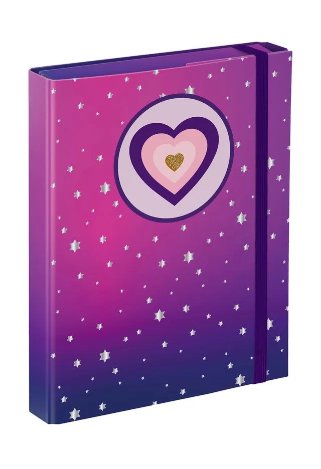 baagl-heart-chemise-a5-lastique-documents image 1