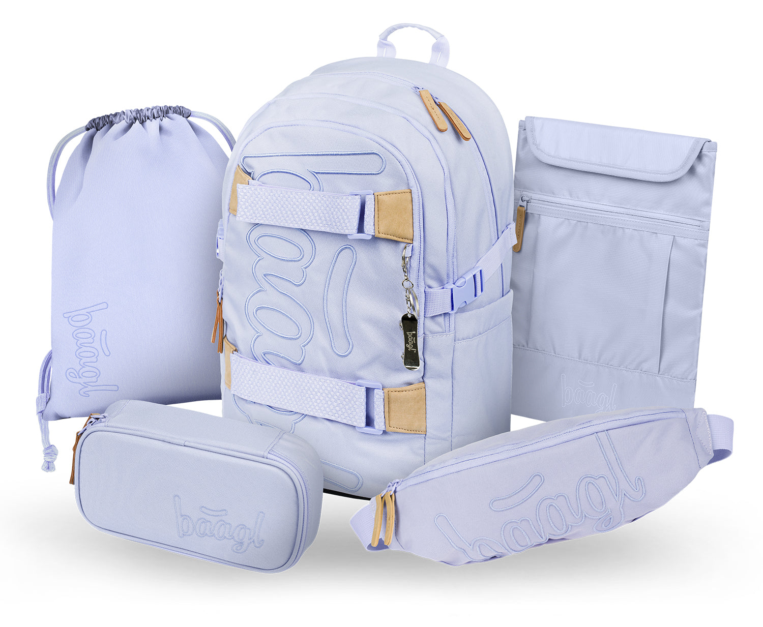 baagl-school-sets-set-skate-lilac-iii-sac-25l-banane image 1