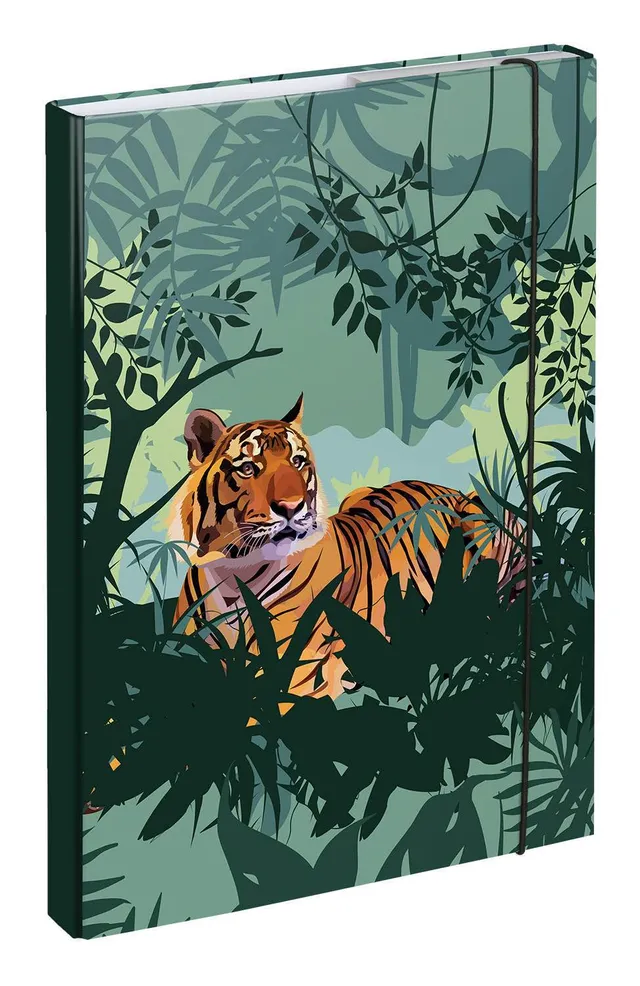 baagl-heftbox-a4-tiger-chemise-lastiques-tigre image 1