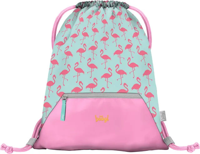 baagl-flamingo-sac-de-gym-avec-poche-zipp-e image 1