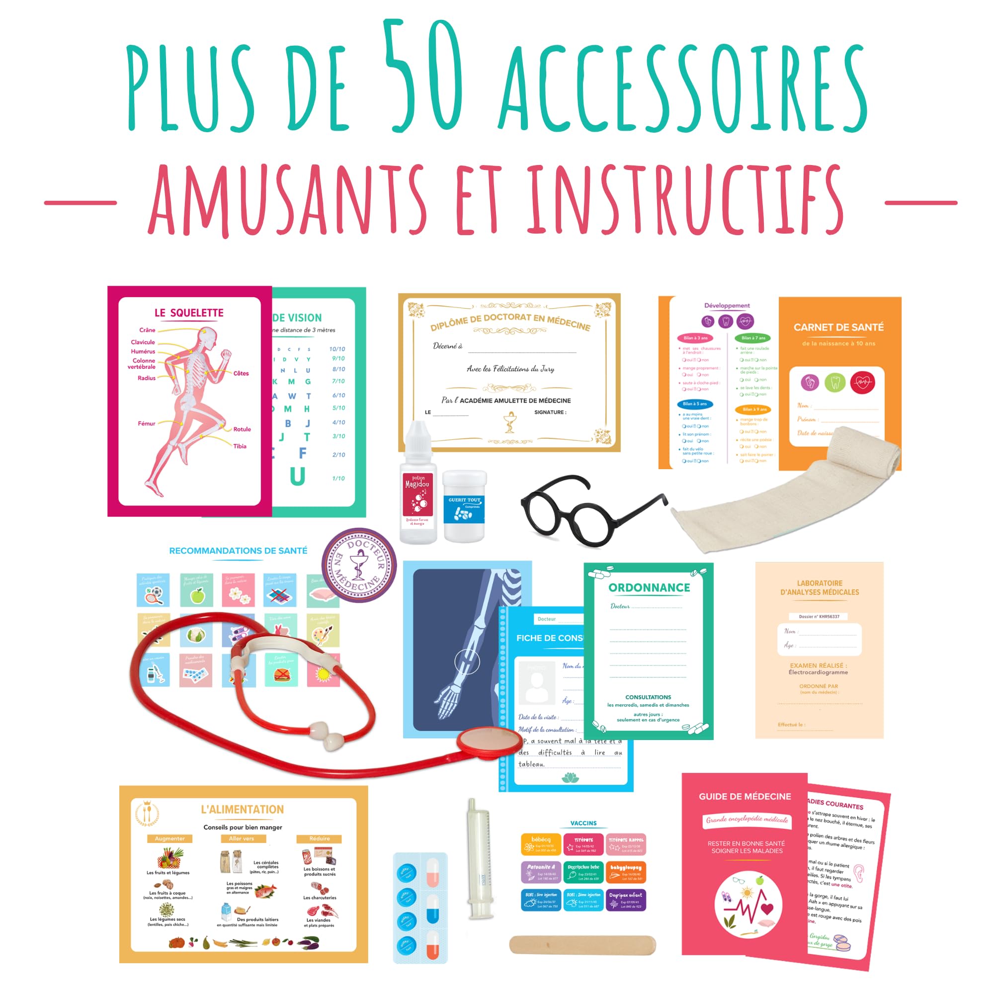 amulette-si-j-tais-docteur-coffret-jeu-50-accessoires-6-10-ans image 3