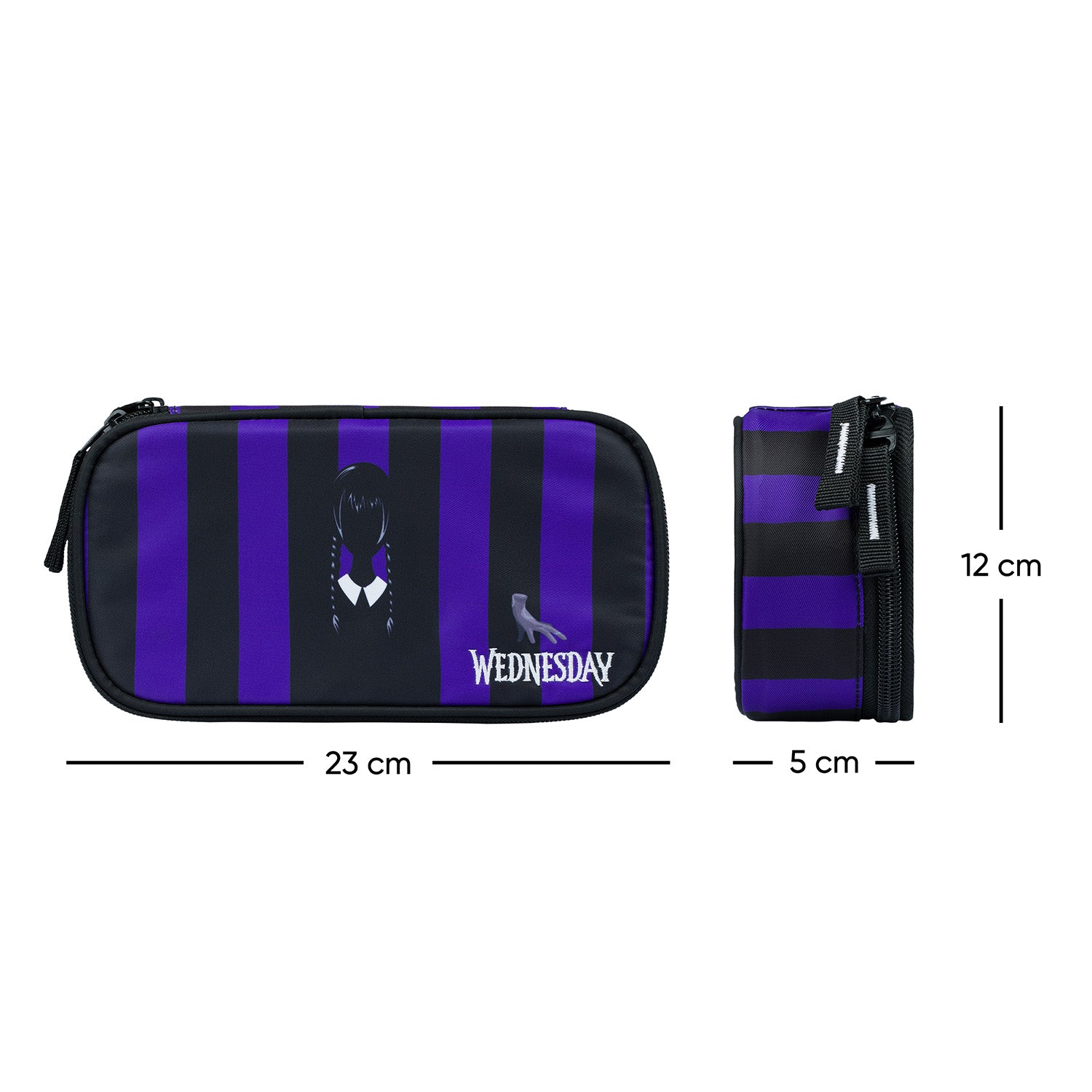 baagl-wednesday-trousse-scolaire-rigide-fermeture-ykk image 4