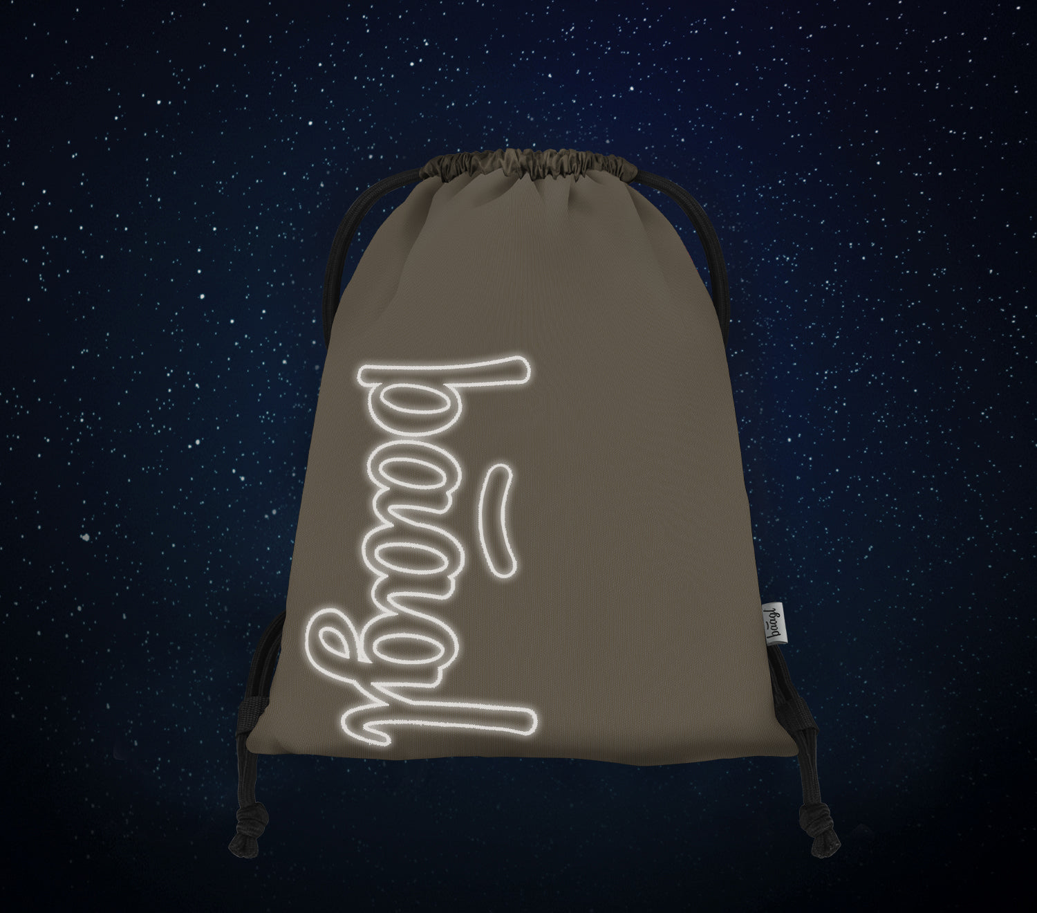 baagl-beige-sac-de-gym-enfant-cordon-lavable image 4