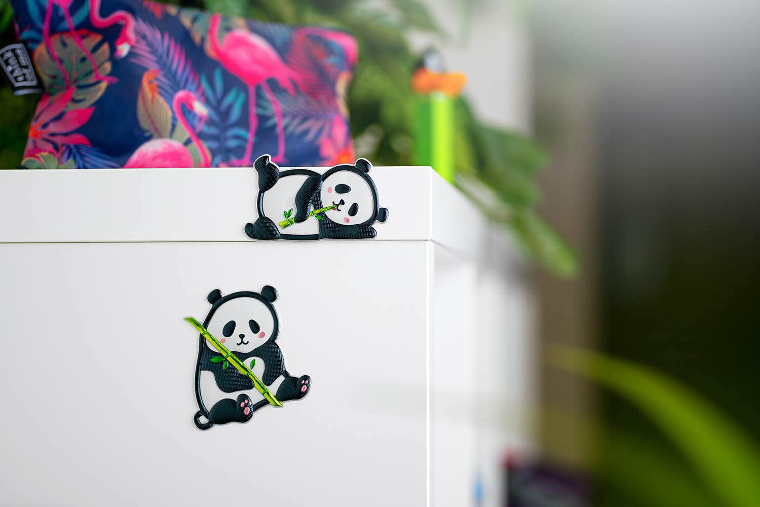 baagl-panda-autocollants-3d-r-utilisables-enfants image 2