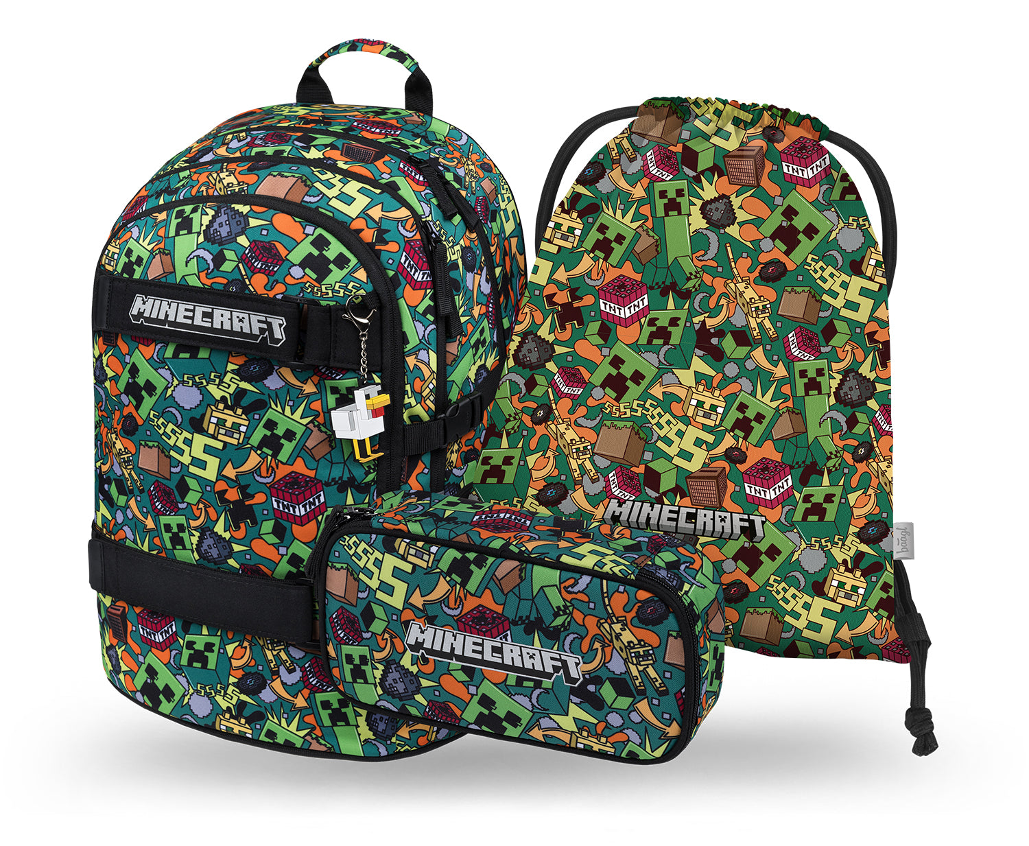 baagl-school-sets-skate-minecraft-chaos-kit-scolaire-3-pi-ces image 1