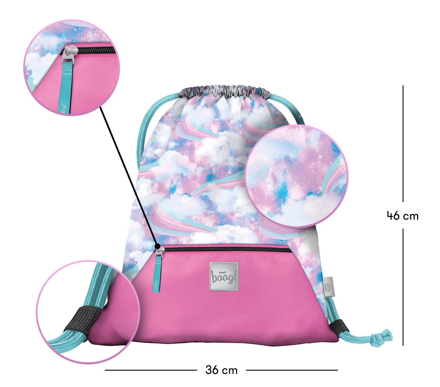 baagl-sky-sac-de-gym-poche-zipp-e-lavable-bleu image 3