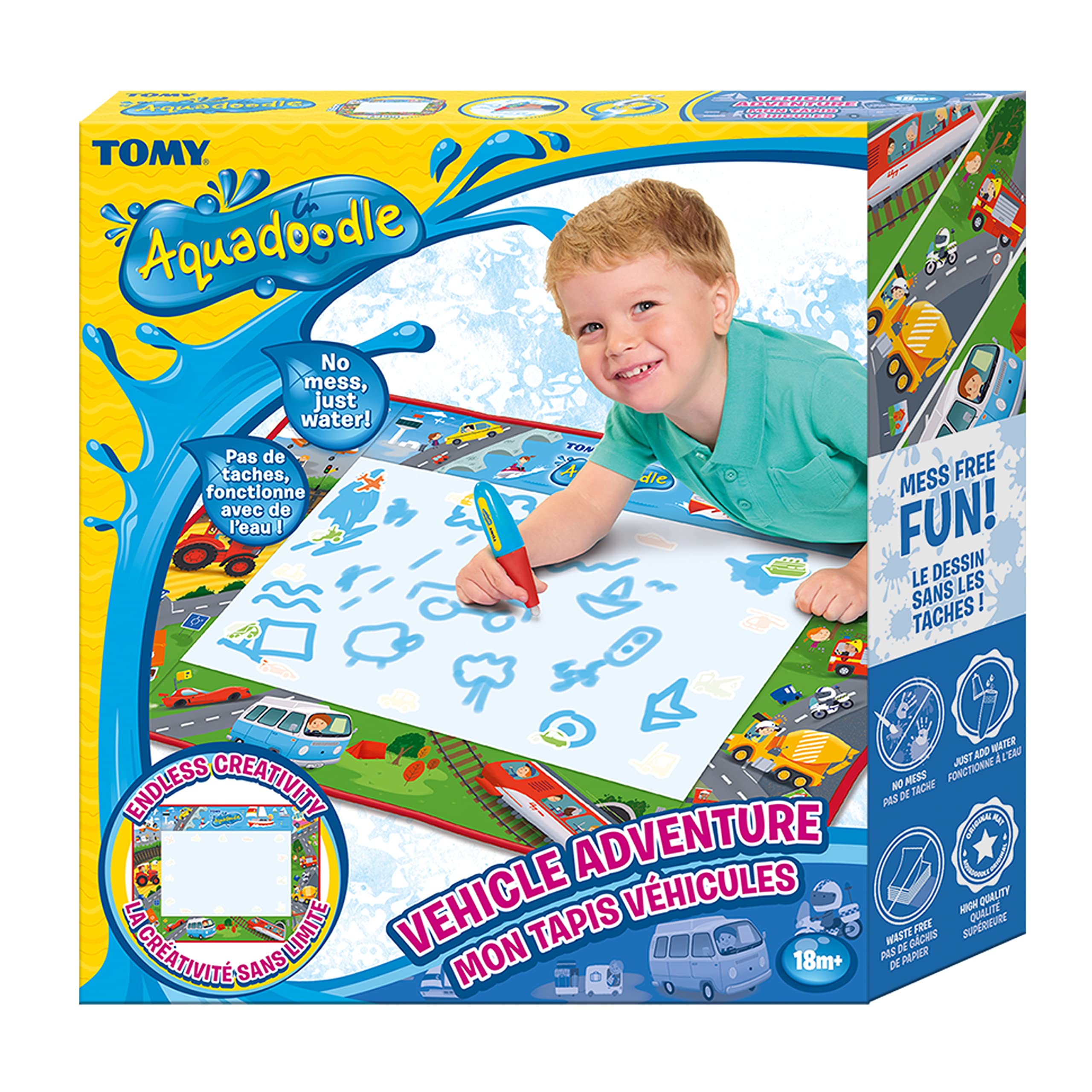 aquadoodle-large-mat-tapis-dessin-eau-v-hicules-75x55-cm image 5