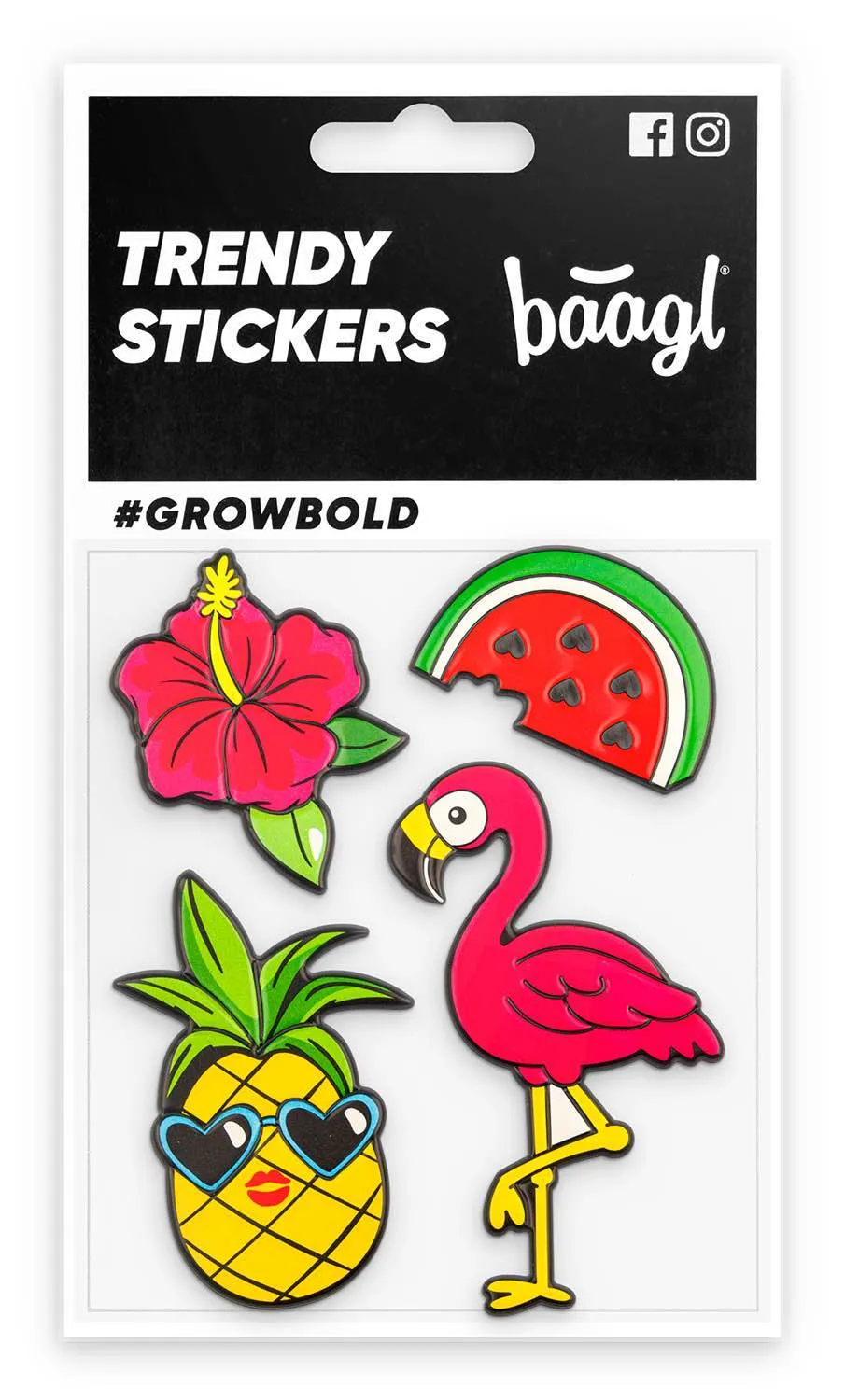 baagl-flamingo-stickers-3d-r-utilisables-flamant-rose image 1