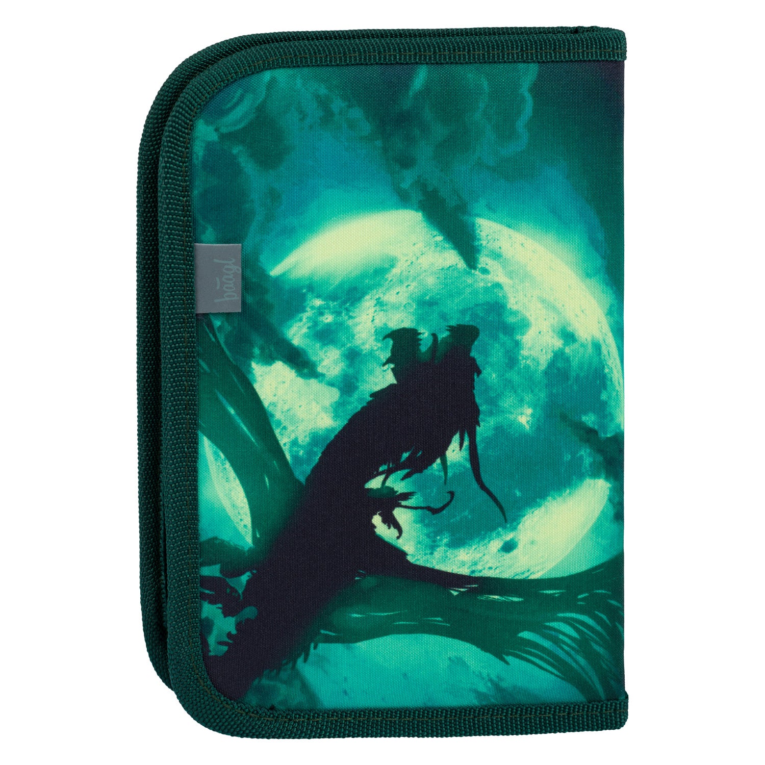 baagl-classic-dragon-trousse-scolaire-un-compartiment-verte image 2
