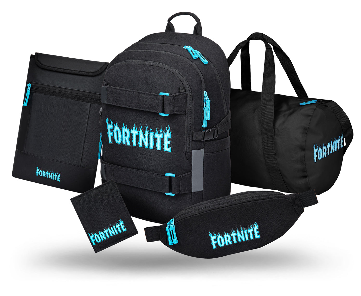baagl-school-sets-skate-fortnite-blue-ii-set-scolaire-recycl image 1