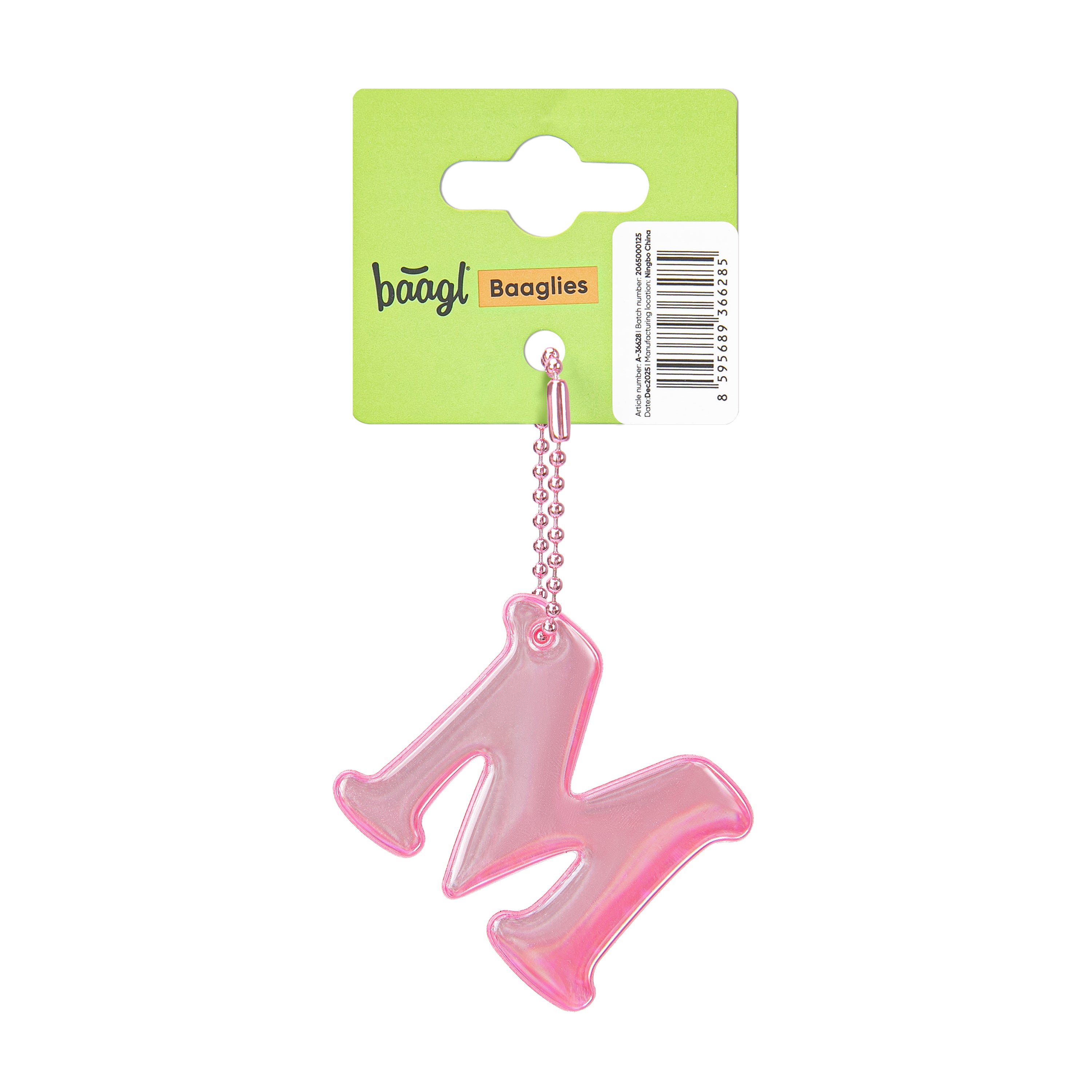 baagl-baaglies-lettre-m-porte-cl-s-r-fl-chissant-initial image 2
