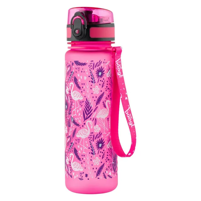 baagl-drinking-bottles-tritan-flamingo-gourde-500-ml-sans-bpa image 1