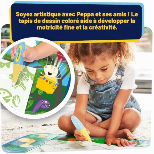 aquadoodle-mini-mat-peppa-pig-tapis-dessin-eau-dinosaures-75x55-cm image 7