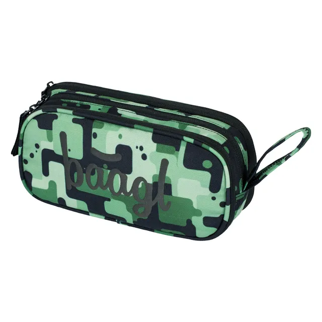 baagl-student-trousse-scolaire-verte-3-compartiments-zipp-s image 1